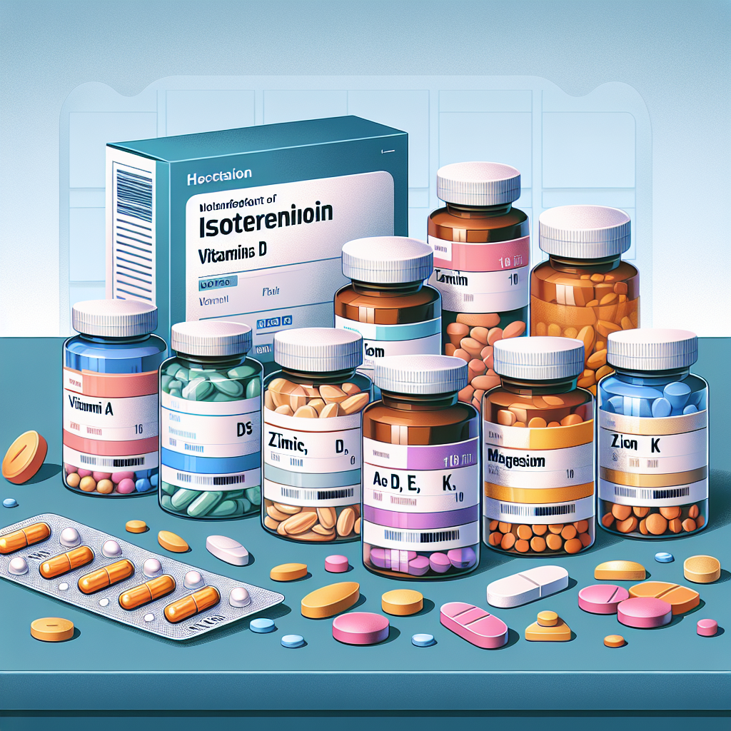 Unterstützende Vitamine und Mineralstoffe bei der Einnahme von Isotretinoin